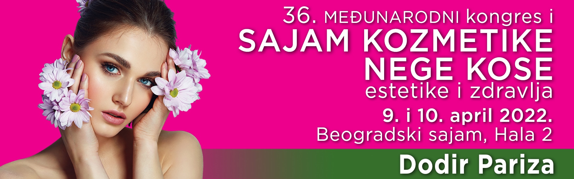 36. Sajam kozmetike u Beogradu zakazan je za april 2022. godine