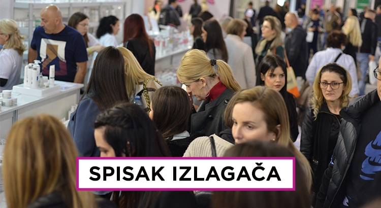 Spisak i raspored izlagača na Sajmu kozmetike Dodir Pariza - Beograd