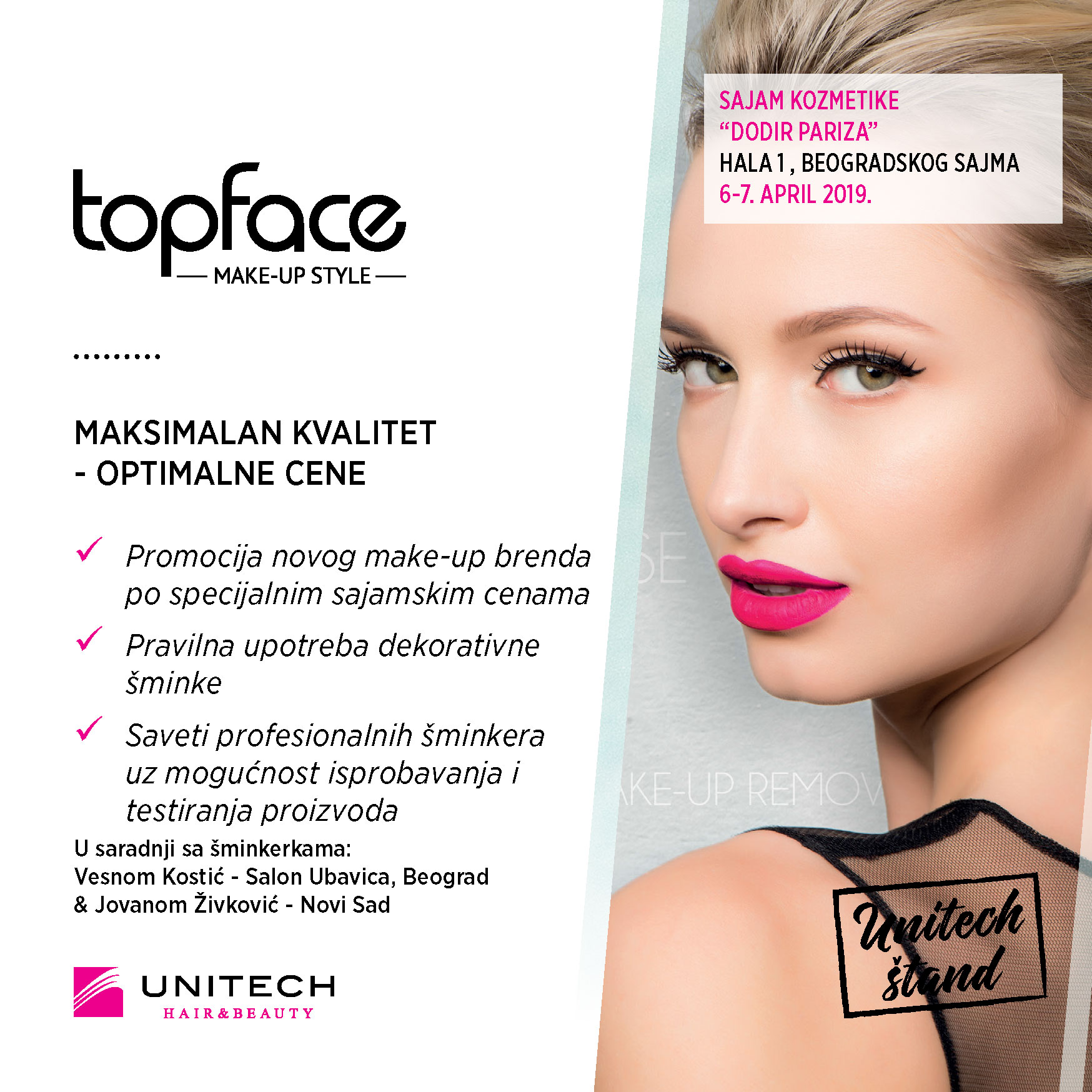 Unitech topface - 33. sajam kozmetike
